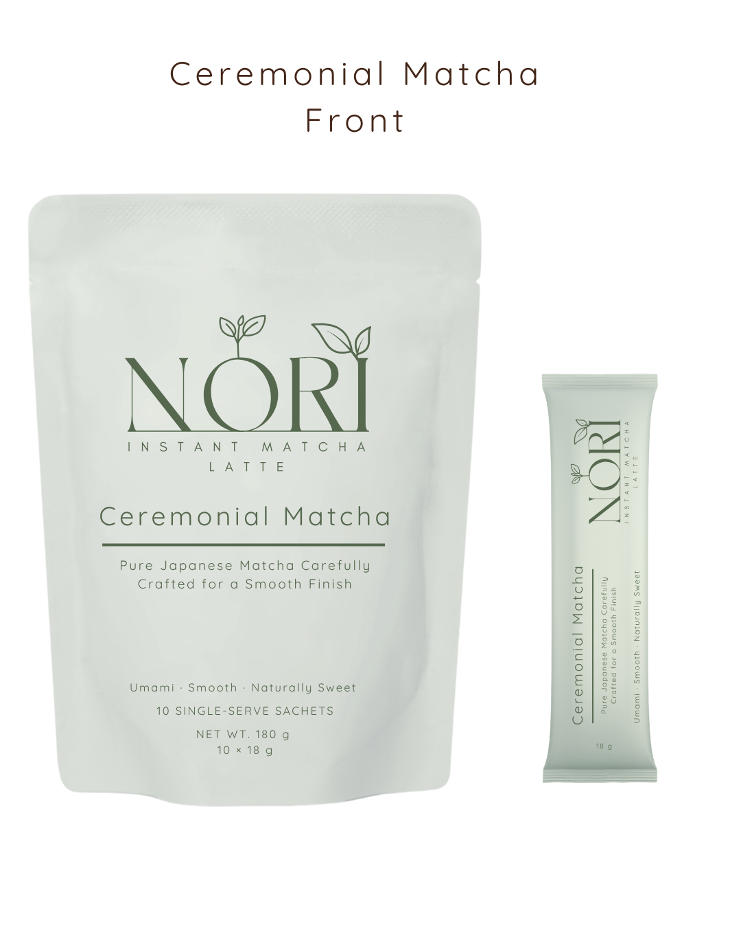 Nori matcha packaging design